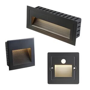 recessed led wall light for staircase & pathway lighting